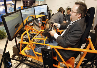 Warner Linear actuators qualify for 3D racing simulator